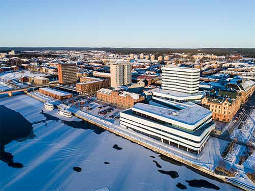 Stadsbild av Umeå