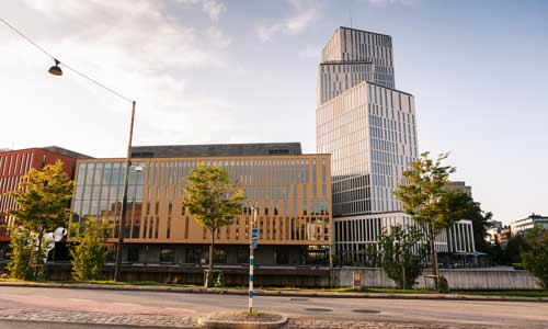 Stadsbild av Växjö